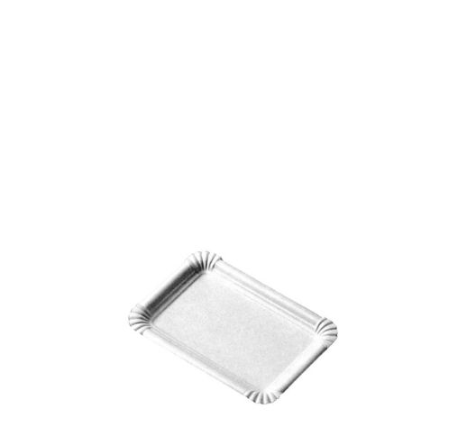 Lėkštutės vienkartinės, popierinės, baltos 10x16 cm (250 vnt.)