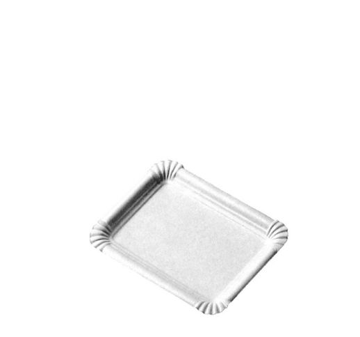 Lėkštutės vienkartinės, popierinės, baltos 16x20 cm (250 vnt.)