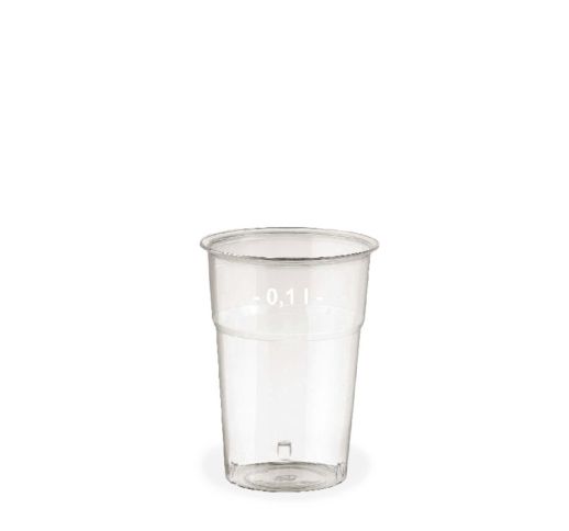 Stiklinės vienkartinės skaidrios 100 ml (50 vnt.)
