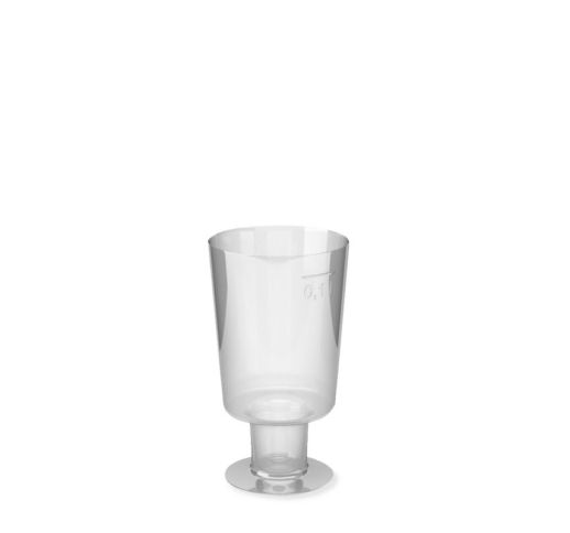 Taurelės plastikinės skaidrios 100 ml (15 vnt.)