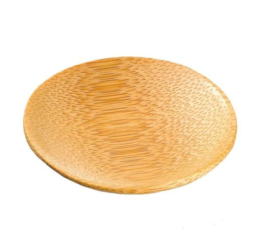 Lėkštutės, bambukinės, ovalios 6 cm (24 vnt.)