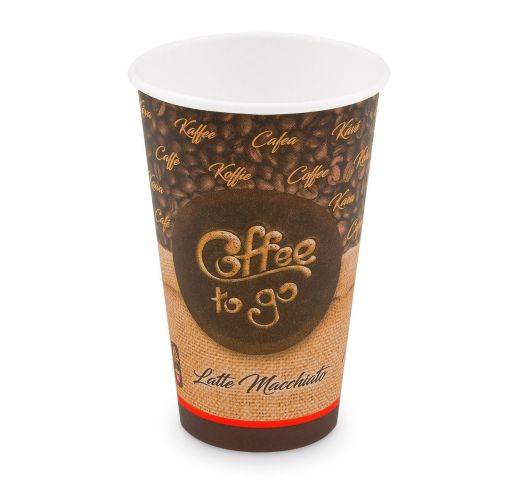 Puodeliai popieriniai COFFEE TO GO 510 ml (50 vnt.)