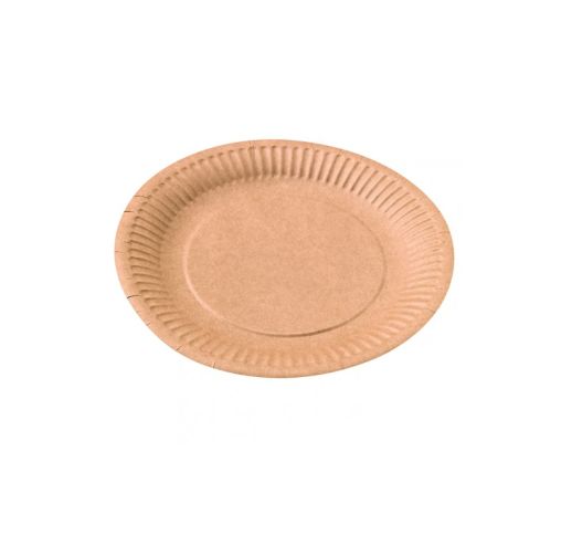 Lėkštės vienkartinės KRAFT 17,8 cm (50 vnt.)