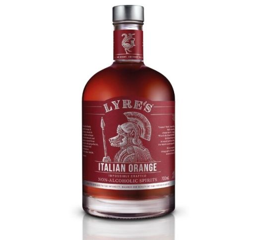 Nealkoholinio likerio skonio gėrimas Italian Orange Lyre's 700 ml