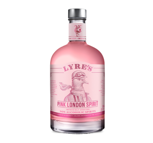 Nealkoholinio džino skonio gėrimas Pink London Lyre's 700 ml