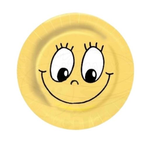 Lėkštės vienkartinės SMILE 23 cm (10 vnt.)