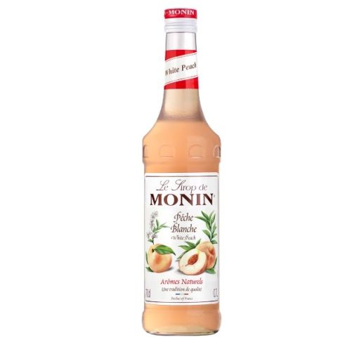 Monin BALTŲJŲ PERSIKŲ sirupas, 0,7 l