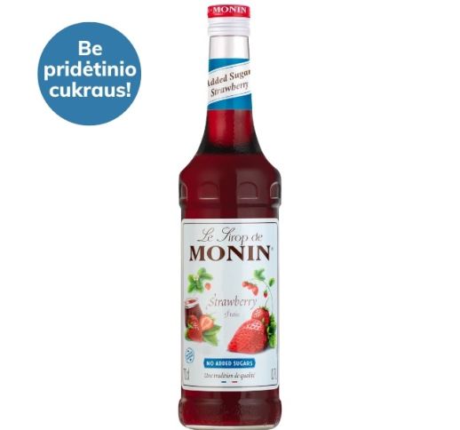 Monin BRAŠKIŲ sirupas  be pridėtinio cukraus, 0,7 l
