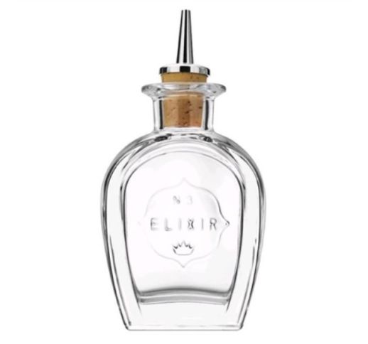 Butelis stiklinis lašams 100 ml Elixir N3