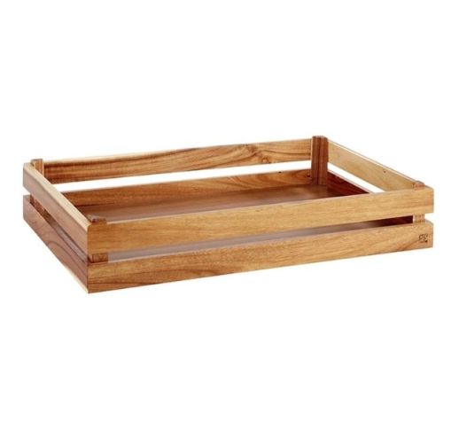 Dėžė medinė ruda SUPER BOX GN 1/1x10,5 cm