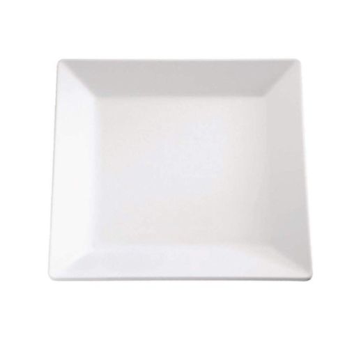 Lėkštė plastikinė balta PURE 21x21 cm