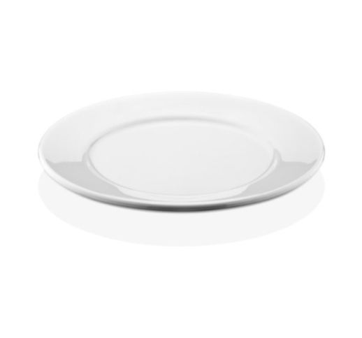 Lėkštė plastikinė ovali balta 17 cm