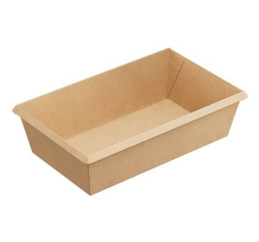 Dėžutės rudos 12x20x5,5 cm 800 ml (50 vnt.)