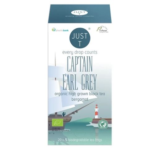 Arbata juoda JUST T CAPTAIN EARL GREY, 20 pakelių