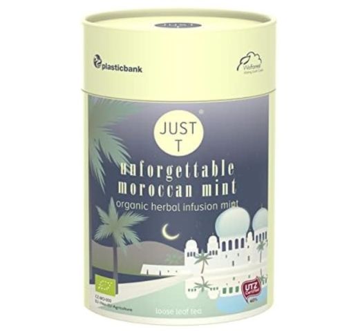 Arbata žolelių biri JUST T UNFORGETTABLE MOROCCAN MINT, 80 g