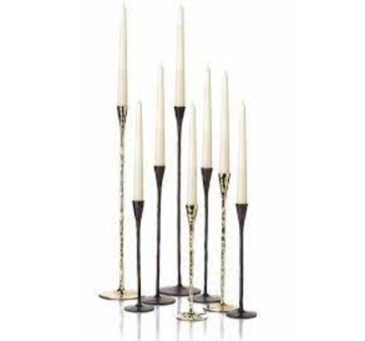 Žvakidė vario spalvos 32 cm