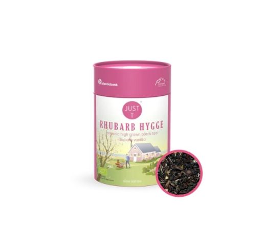 Arbata juoda biri JUST T RHUBARB HYGGE, 80 g