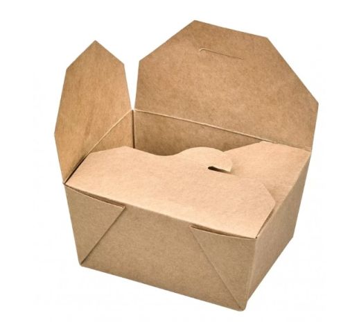 Dėžutės maistui rudos FOLD 650 ml 13x10,5x6,5 cm (50 vnt.)