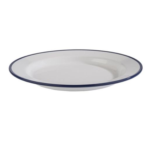 Lėkštė plastikinė apvali ENAMEL LOOK 24,5 cm