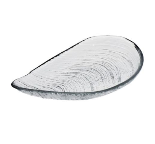 Lėkštė skaidri Auster 33x18 cm