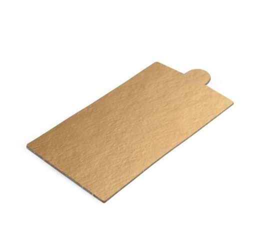 Padėkliukai kartoniniai aukso spalvos su rankena 9x5 cm ( 200 vnt )