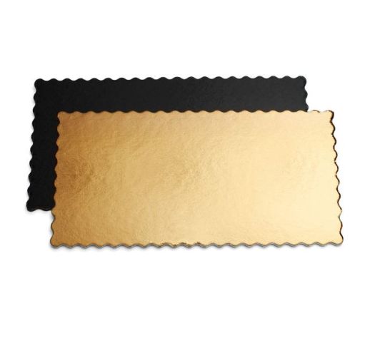 Padėklai aukso ir juodos spalvos karpyti 36x46 cm ( 25 vnt )