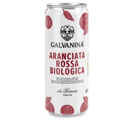 Gazuotas gėrimas raudonųjų apelsinų GALVANINA 330 ml