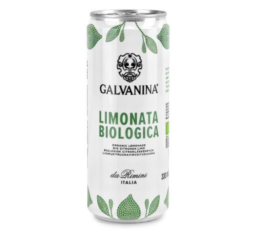 Gazuotas gėrimas citrinų skonio GALVANINA 330 ml