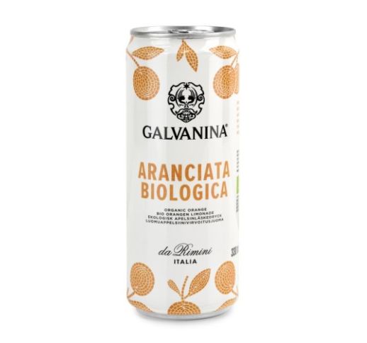 Gazuotas gėrimas apelsinų GALVANINA 330 ml