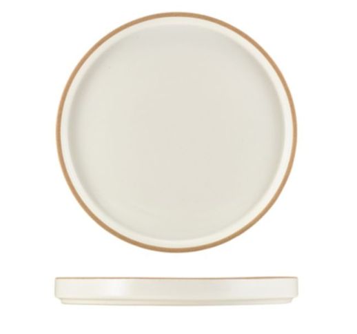 Lėkštė stačiu kraštu Kava White Stone 25 cm