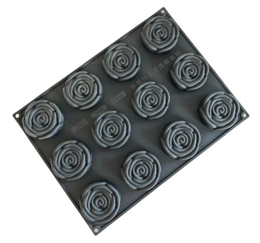 Forma lanksti ROŽĖ 40x30 cm (12 skyrių)