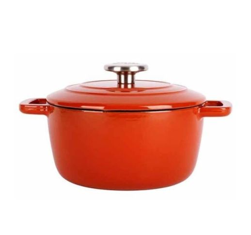 Puodas ketaus oranžinis FONTESTIC 2.7 L