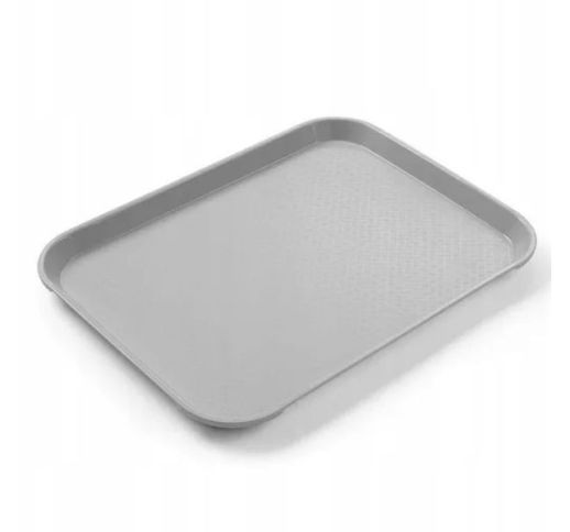 Padėklas plastikinis šviesiai pilkas 26.5x34.5 cm
