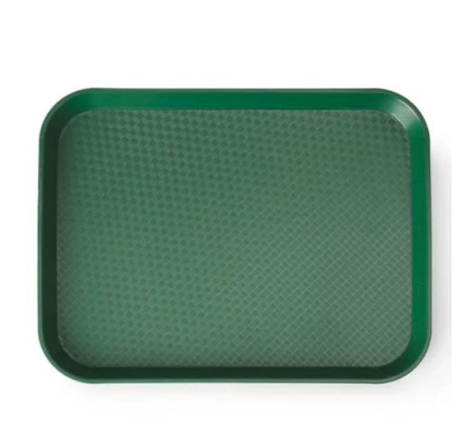 Padėklas plastikinis žalias 26.5x34.5 cm