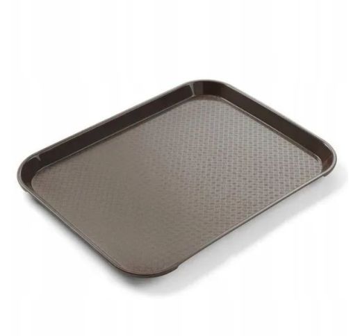 Padėklas plastikinis rudas 26.5x34.5 cm