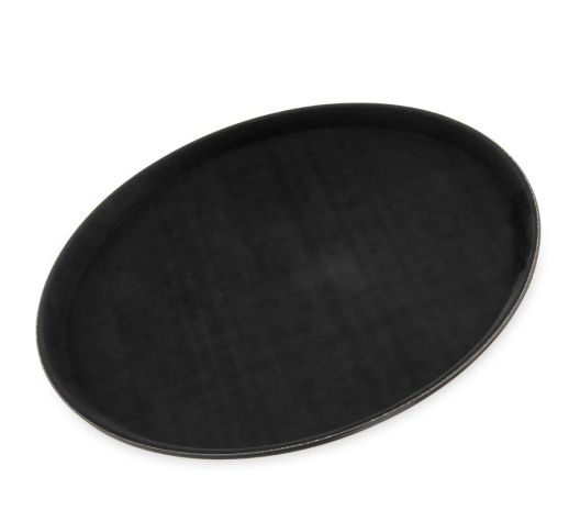 Padėklas neslystantis apvalus juodas GRIPLITE 36 cm