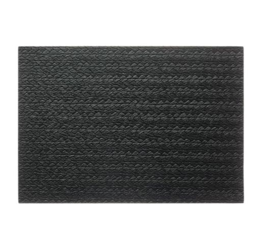 Servetėlė odinė pinta juoda 30x43 cm