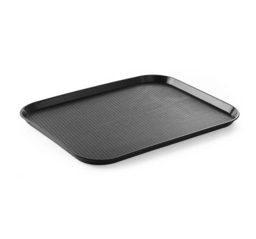 Padėklas plastikinis 35x45 cm, juodas