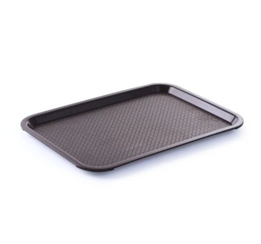 Padėklas plastikinis 35x45 cm, rudas