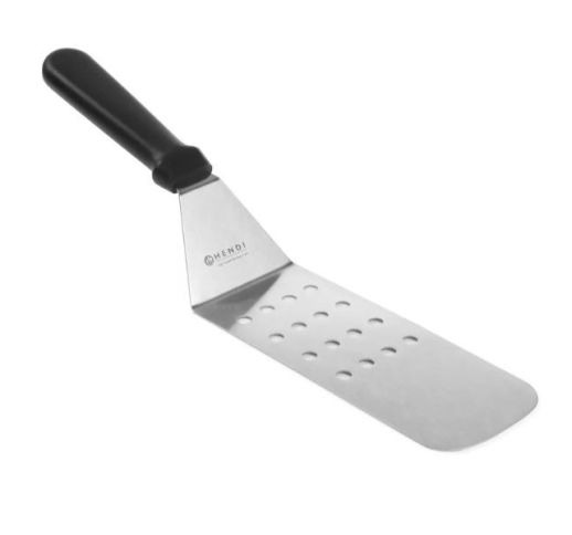 Mentelė lenkta perforuota 37.5x7.5 cm, juoda