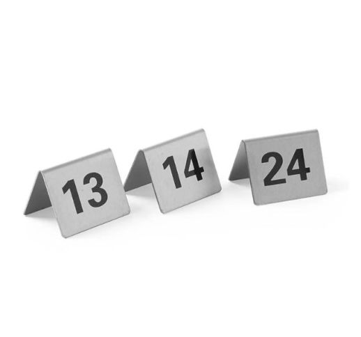 Kortelės metalinės su numeriais 13-24 (12 vnt.)