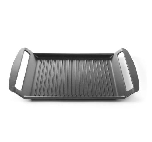 Keptuvė-padėklas nepridegantis su metaline rankena 39x26x3,5 cm