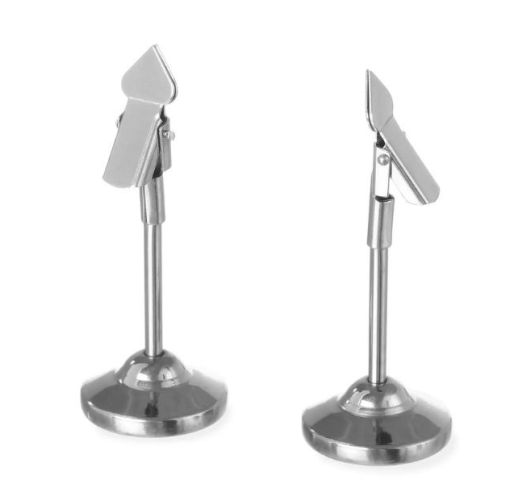 Laikikliai meniu su spaustukais 4x10.4 cm (2 vnt.)