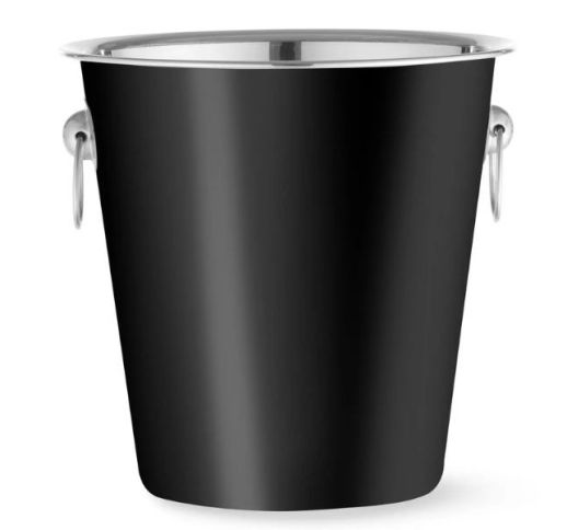 Kibirėlis šampano buteliui metalinis juodas 3.3 L