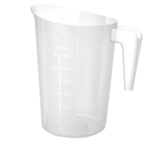 Ąsotis matavimui plastikinis HENDI 3 L