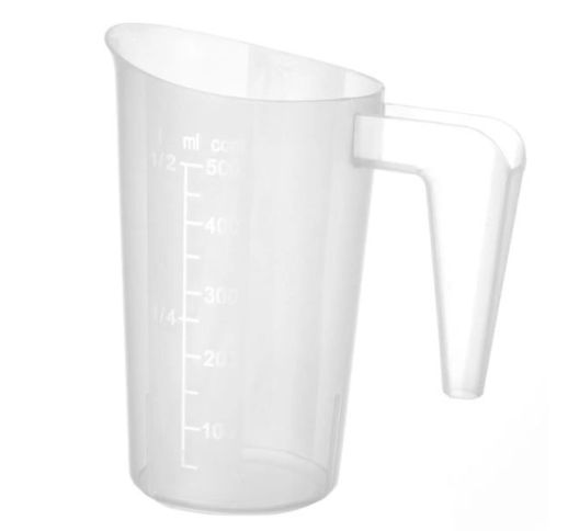 Ąsotis matavimui plastikinis HENDI 0.5 L