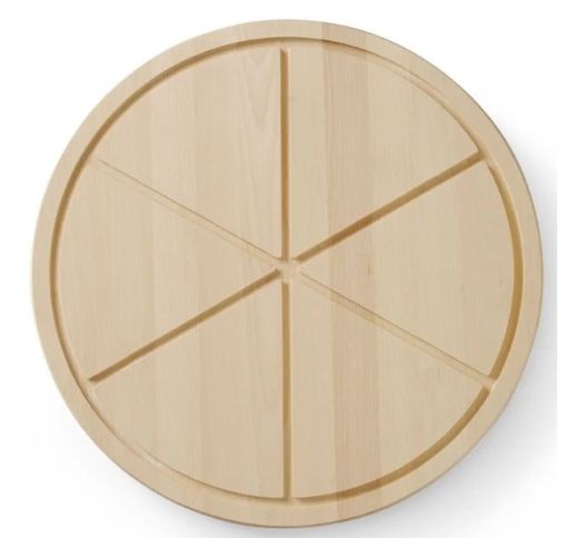 Padėklas picai apvalus 50 cm, medinis