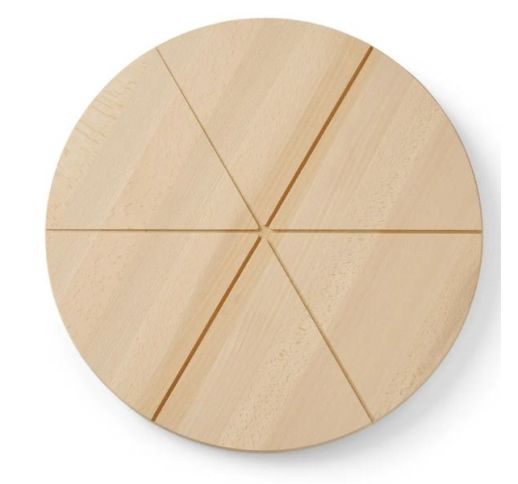Padėklas picai apvalus 35 cm, medinis HENDI