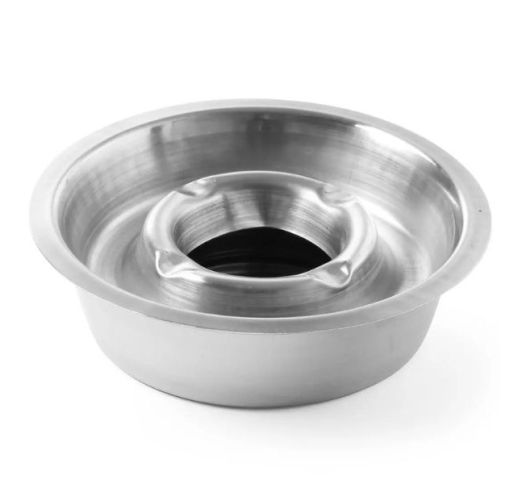 Peleninė metalinė su talpa pelenam 14 cm