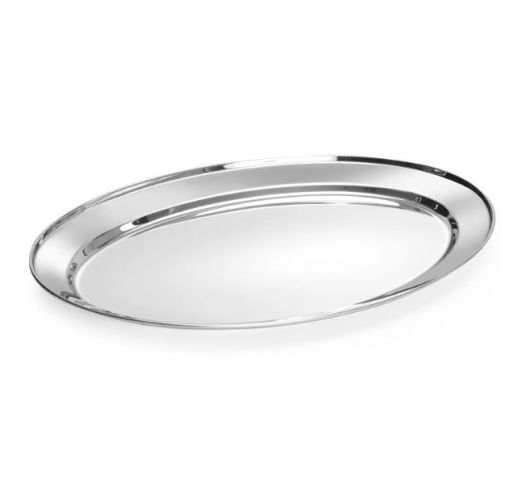 Padėklas metalinis ovalus HENDI 25x18 cm